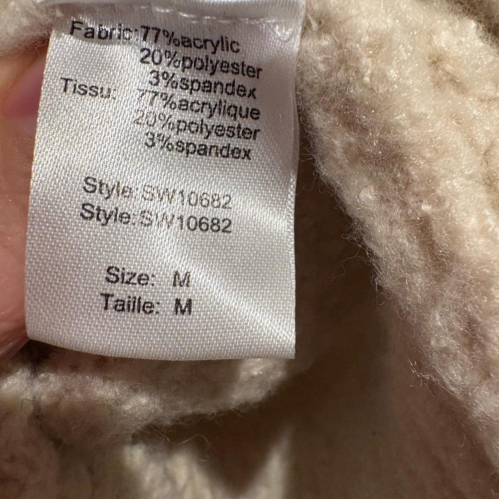 Elan Cream Cable Knit Sweater - Picture 3 of 3